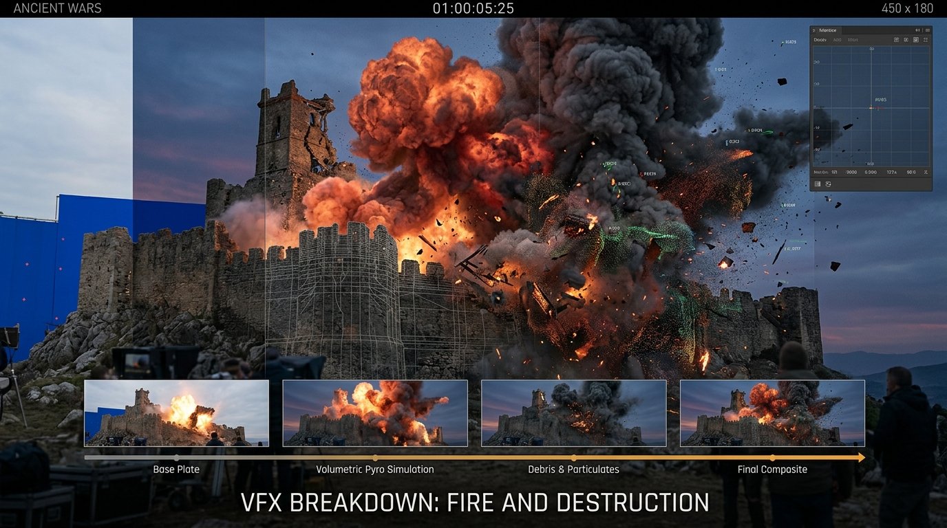 FX Fire Destruction Smoke Simulation